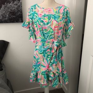 NWT Lilly Pulitzer darlah stretch dress- print one in a melon